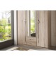 Armoire Bois - 3 Portes / 2 Tiroirs