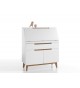 Bureau - Secrétaire Blanc & Bois Scandinave