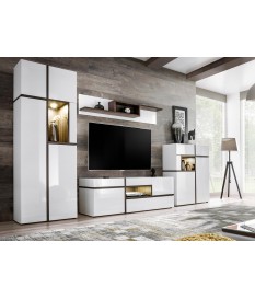 Meuble TV Complet Design Blanc