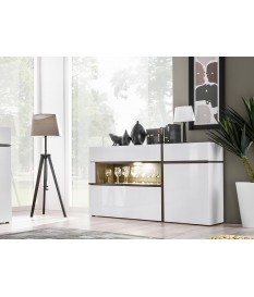 Meuble Buffet Design Blanc & Bois