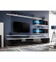 Meuble TV Design Led Noir et Blanc