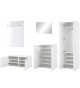 Rangement chaussures et vestiaire blanc