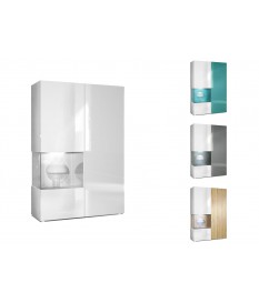 Vitrine de salon design coloris au choix