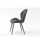 Chaise en tissu design pas cher- Coloris grise ou sable