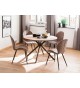 Table ronde design pas cher bois & métal
