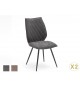 Chaise design en tissu pas cher - Tissu gris ou sable
