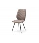 Chaise design en tissu pas cher - Tissu gris ou sable