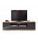 Meuble TV noir et bois design