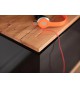 Meuble TV noir et bois design