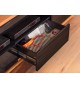 Meuble TV noir et bois design