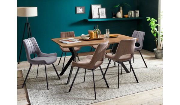 Table en bois rectangulaire pas cher