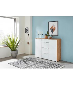 Buffet blanc et bois