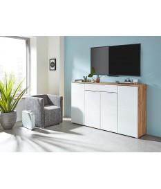 Buffet blanc et bois