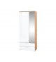 Dressing et rangement blanc et bois
