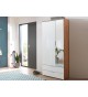 Dressing et rangement blanc et bois