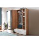 Dressing et rangement blanc et bois