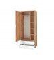 Dressing et rangement blanc et bois