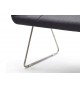 Banc d'intérieur design avec dossier / Gris ou marron