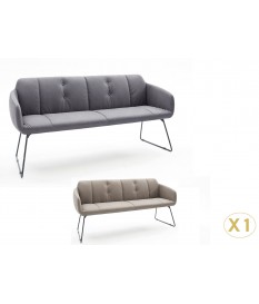 Banquette d'intérieur design avec dossier / Grise ou marron