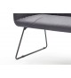 Banquette d'intérieur design avec dossier / Grise ou marron