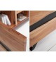 Meuble TV design bois massif et métal 160 cm / Acacia
