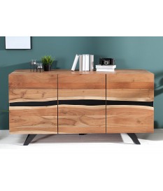 Buffet bois massif et métal 150 cm / Acacia