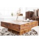 Table basse bois massif / Carrée 80 cm