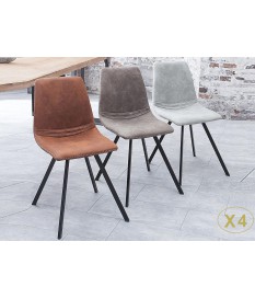 Chaises design pas cher / Pieds métal noir