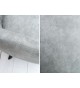 Chaise contemporaine gris clair / Pieds métal noir