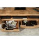 Meuble TV en bois massif / 130 cm