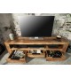Meuble TV en bois massif / 170 cm