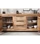 Buffet en bois massif / 2 Portes - 3 Tiroirs