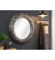 Miroir rond mural : Cadre métal et aluminium argenté