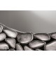 Miroir rond mural : Cadre métal et aluminium argenté