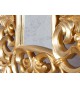 Miroir baroque carré or antique