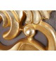 Miroir baroque carré or antique