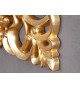 Miroir baroque carré or antique