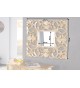 Miroir baroque carré or antique