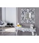 Miroir baroque carré argent antique