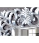 Miroir baroque carré argent antique