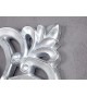 Miroir baroque carré argent antique