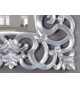 Miroir baroque carré argent antique