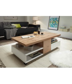 Table basse design rectangulaire - Multiples rangements