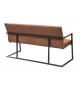 Banquette de Table Cuir Simili vieilli Marron