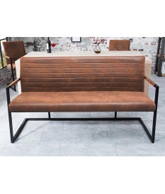 Banquette de Table Cuir Simili vieilli Marron