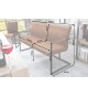 Banquette de Table Cuir Simili vieilli Marron