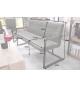 Banquette de Table Cuir Simili vieilli gris
