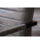 Banquette de Table Cuir Simili vieilli gris