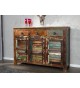 Buffet industriel 3 Portes, 3 tiroirs en bois recyclé