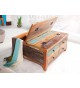 Table basse industriel en bois recyclé